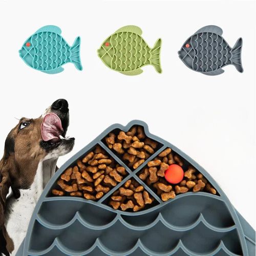 Gamelle anti glouton chien forme poisson