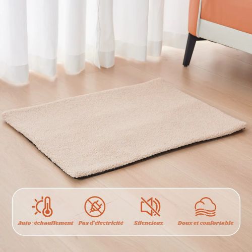 Tapis douillet et chauffant pour chien et chat