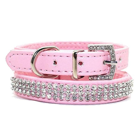 Colliers en cuir avec diamants Pour Chiens