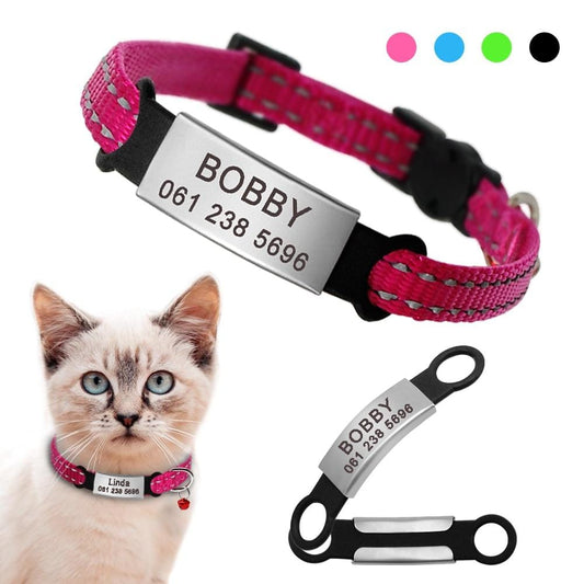 Collier Chat Élastique Personnalisé